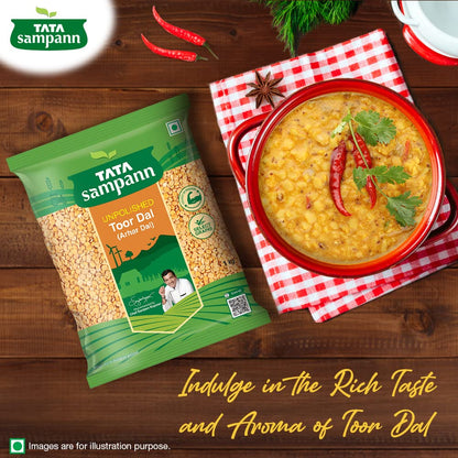 Tata Sampann Unpolished Toor Dal/Arhar Dal, 1kg