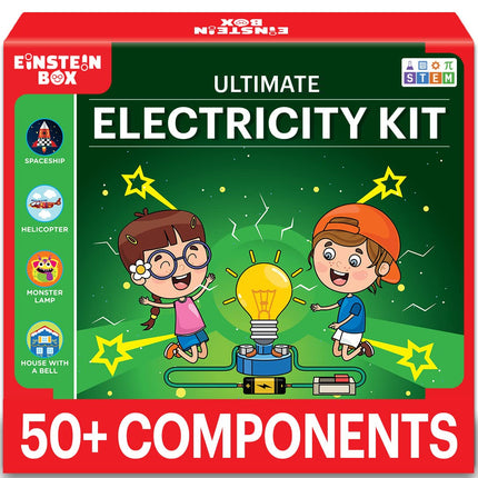 Einstein Box Science Gift Set for Boys & Girls Ages 6-8-10-12-14 Years | Birthday Gifts Ideas for Kids | STEM Learning Toys for 6,7,8,9,10,11,12,13,14-Year-Olds | 2-in-1 Learning Set |