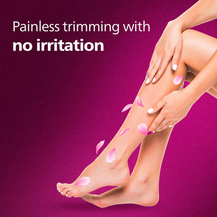 Philips Body Trimmer for Women, Skin Safe with Rounded Tips, 2in1 Trim or Shave, Hair Removal for Intimate Areas, Arms, Legs & Body, No Skin Irritation, Travel Friendly I 2 Year Warranty - BRT383/15