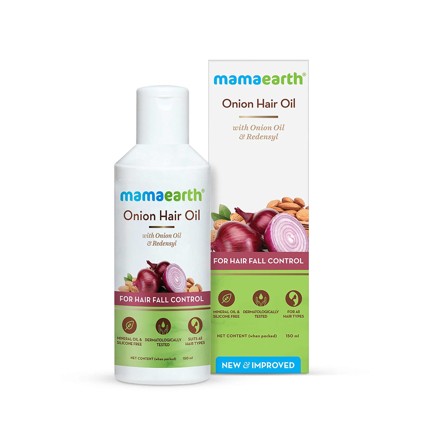 Mamaearth Onion Hair Oil for Men & Women with Onion & Redensyl for Hair Fall Control, Hair Growth Oil for Hair Fall - 250ml