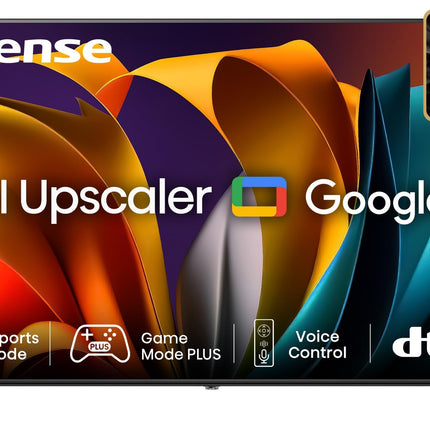 Hisense 108 cm (43 inches) E6N Series 4K Ultra HD Smart LED Google TV 43E6N (Black) 