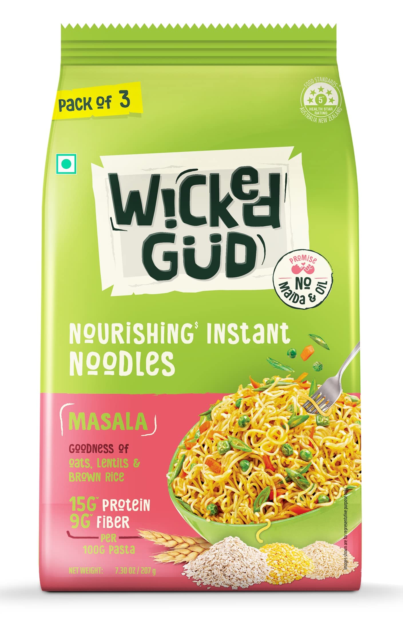 WickedGud Masala Noodles 207gm