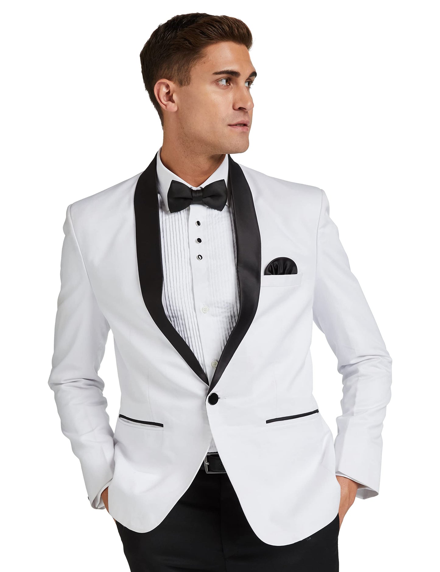 FAVOROSKI Men's Tuxedo Slim Blazer