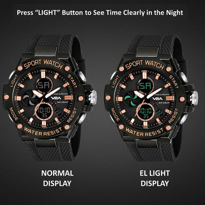 V2A Chronograph Analogue and Digital Sports Watch for Men | Watch for Men | Wrist Watch for Men | Mens Watch | Watch