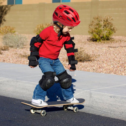 FABSPORTS Solid Safety Helmet for Kids (5-12 Years), Light Weight Bicycle/Bike Helmet, Adjustable Size, Superior Ventilation for Cycling/Skating/Skate Boarding (Dark Blue)