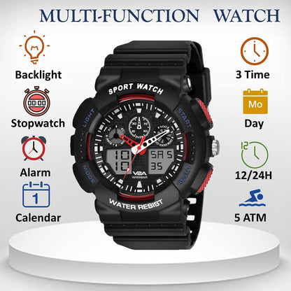 V2A Chronograph Analogue and Digital Sports Watch for Men | Watch for Men | Wrist Watch for Men | Mens Watch | Watch