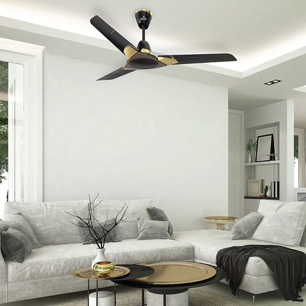 Polycab Aereo Plus Star Rated, 1200mm Ceiling Fan For Home | 100% Copper, High Speed & Air Delivery | Saves Up To 33% Electricity, Rust-Proof Aluminium Blades, 52 Watt | 3 Years Warranty【Lilac Silver】