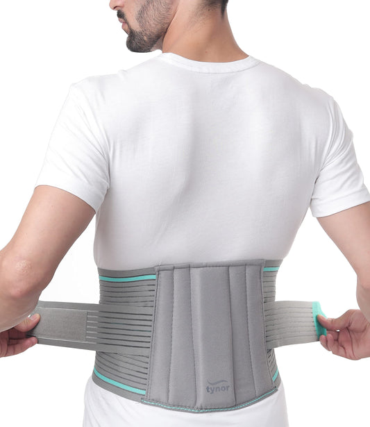 TYNOR Lumbo Sacral Belt, Grey, Large, 1 Unit