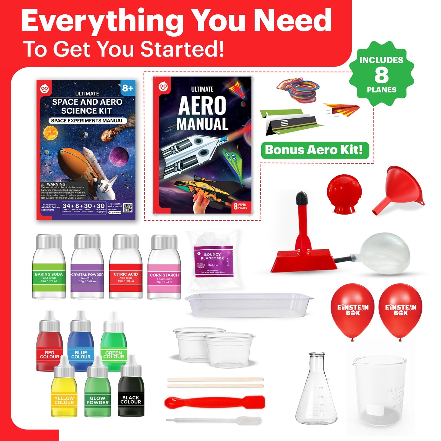 Einstein Box Space Science Kit for Boys & Girls Ages 6-8-10-12-14 Years | Birthday Toys & Gifts for Kids 6+ Years | STEM Toys for 6,7,8,9,10,11,12,13,14 Year Olds| Science Project Kit |