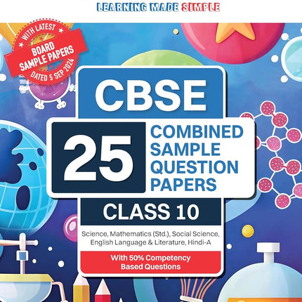 Oswaal CBSE 25 Combined Sample Question papers Class 10 Books Science Mathematics Standard Social Science English Language and Literature Hindi-A (For 2025 Exam)