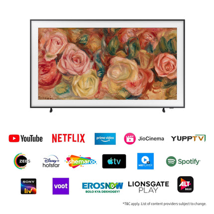 Samsung 163 cm (65 inches) The Frame Series 4K Ultra HD Smart QLED TV QA65LS03DAULXL (Black) 