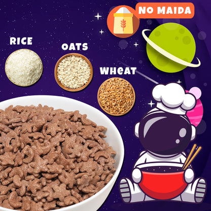 UNIFIT Multigrain Choco Bites Breakfast Cereals for Kids Rich in Protein Cereal Oats Instant & Crunchy Ready to Eat With Goodness of Wheat, Rice & Oats Grain -375g