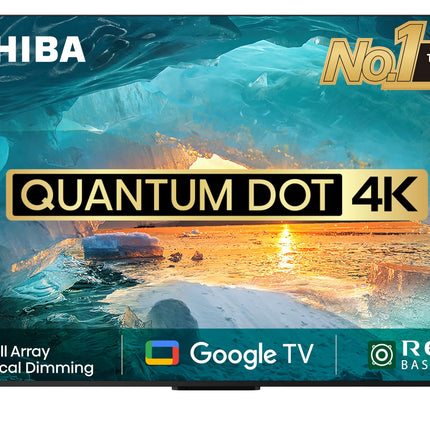 TOSHIBA 164 cm (65 inches) M550MP Series 4K Ultra HD Smart QLED Google TV 65M550MP (Black) 