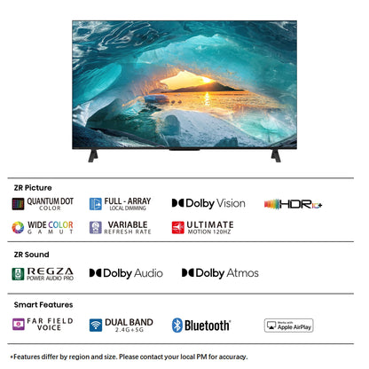 TOSHIBA 108 cm (43 inches) C450ME Series 4K Ultra HD Smart QLED TV 43C450ME (Silver)