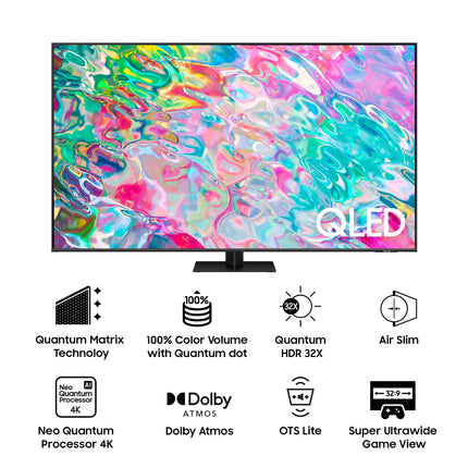 Samsung 189 cm (75 inches) 4K Ultra HD Smart QLED TV QA75Q70BAKXXL (Titan Grey) 