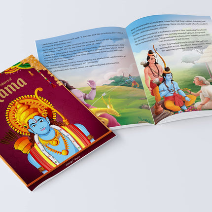 Tales from Indian Mythology [Collection of 10 Books] - Age: 6+ | Beautifully Illustrated Story Books For Kids/Children | Cultural and Traditional Stories from Ancient India |Books Included: Ganesha| Vishnu | Shiva | Durga | Krishna | Hanuman | Arjuna |Dev