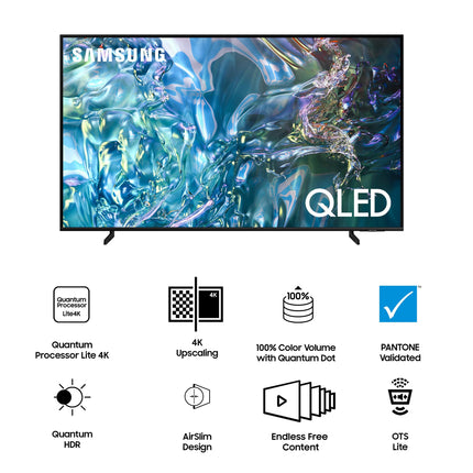 Samsung 108 cm (43 inches) 4K Ultra HD Smart QLED TV QA43Q60DAULXL (Black) 