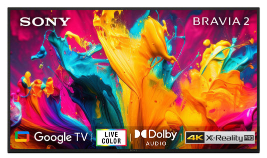 Sony BRAVIA 2 Series 108 cm (43 inches) 4K Ultra HD Smart LED Google TV K-43S20B (Black)