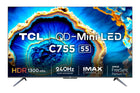 TCL 139 cm (55 inches) 4K Ultra HD Smart QD-Mini LED Google TV 55C755 (Black) 