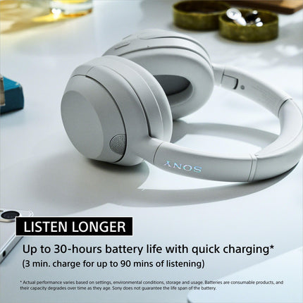 Sony ULT Wear WH-ULT900N Noise Cancellation Wireless Bluetooth Over Ear Headphones with Massive Bass, Up to 50Hrs Battery-Grey 