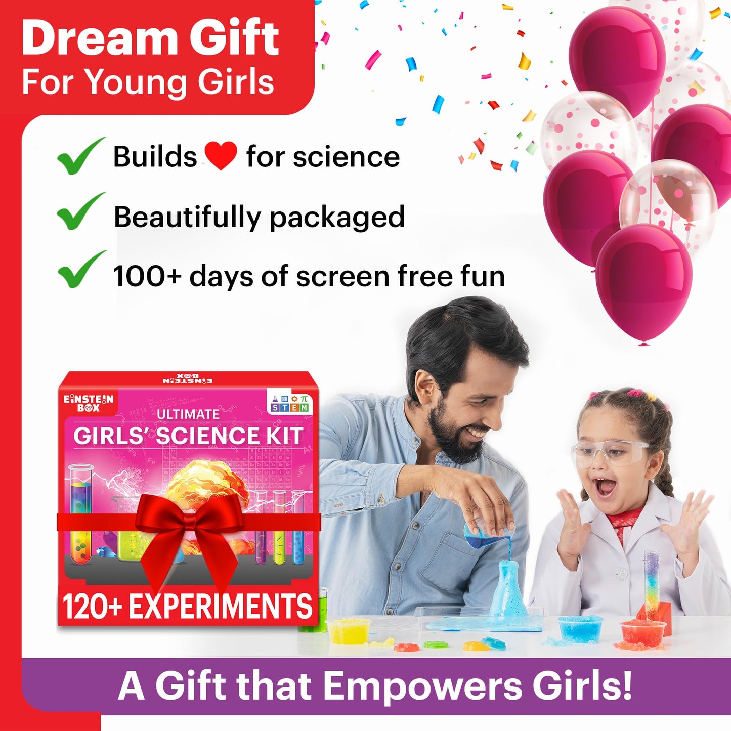 Einstein Box Space Science Kit for Boys & Girls Ages 6-8-10-12-14 Years | Birthday Toys & Gifts for Kids 6+ Years | STEM Toys for 6,7,8,9,10,11,12,13,14 Year Olds| Science Project Kit |