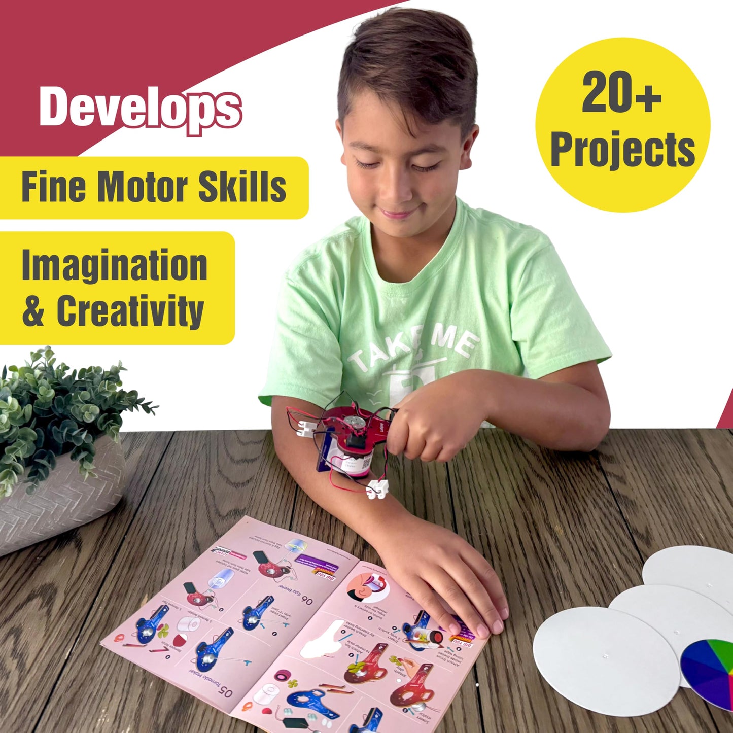 Butterfly EduFields 30In1 Science Project Kit | Birthday Gift For Boys Girls Ages 8 10 12 14 Years | 30+ Electricity Magnetism Diy Stem Projects | Educational Learning Stem Toys For 8 To 12 Year Olds