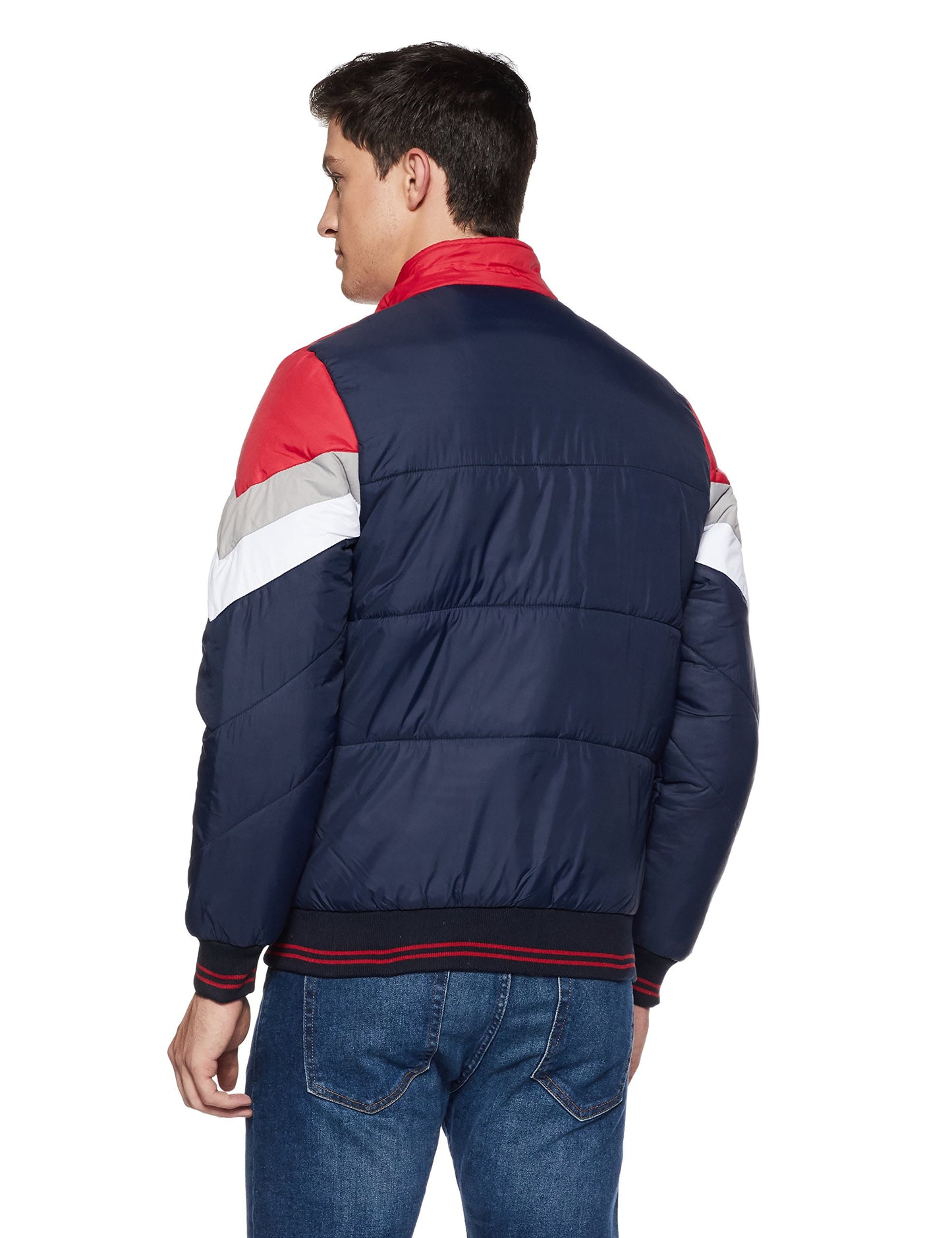 Men's Regular Fit Quilted Bomber Jacket with Detachable Hood - Winter Warm, Insulated Lining, Ribbed Cuffs, and Stylish Design