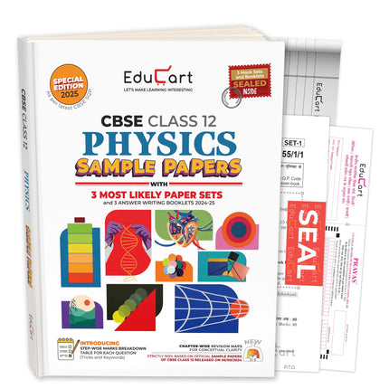 Educart CBSE Physics Class 12 Sample Paper 2024-25 (With exclusive CBSE Mock Booklets for 2025 Exam)