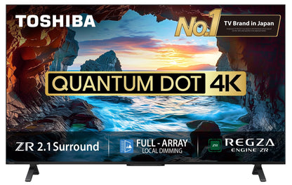 TOSHIBA 108 cm (43 inches) C450ME Series 4K Ultra HD Smart QLED TV 43C450ME (Silver)