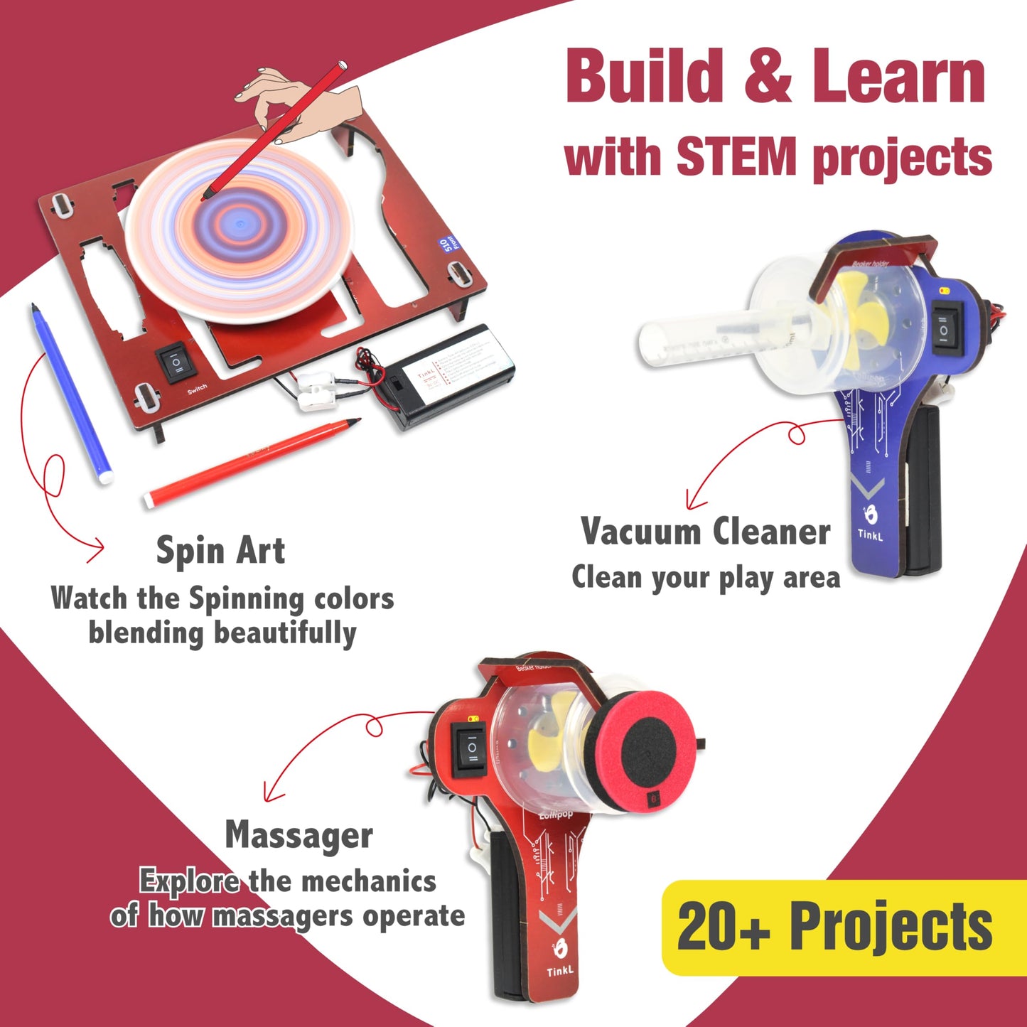 Butterfly EduFields 30In1 Science Project Kit | Birthday Gift For Boys Girls Ages 8 10 12 14 Years | 30+ Electricity Magnetism Diy Stem Projects | Educational Learning Stem Toys For 8 To 12 Year Olds