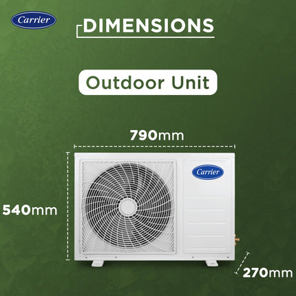 Carrier 1 Ton 3 Star Wi-Fi Smart Flexicool Inverter Split AC (Copper, Convertible 6-in-1 Cooling,Smart Energy Display,HD & PM 2.5 Filter, 2025 Model,ESTER EDGE FXi (Wi-Fi), CAI12EE3R35W0,White) 