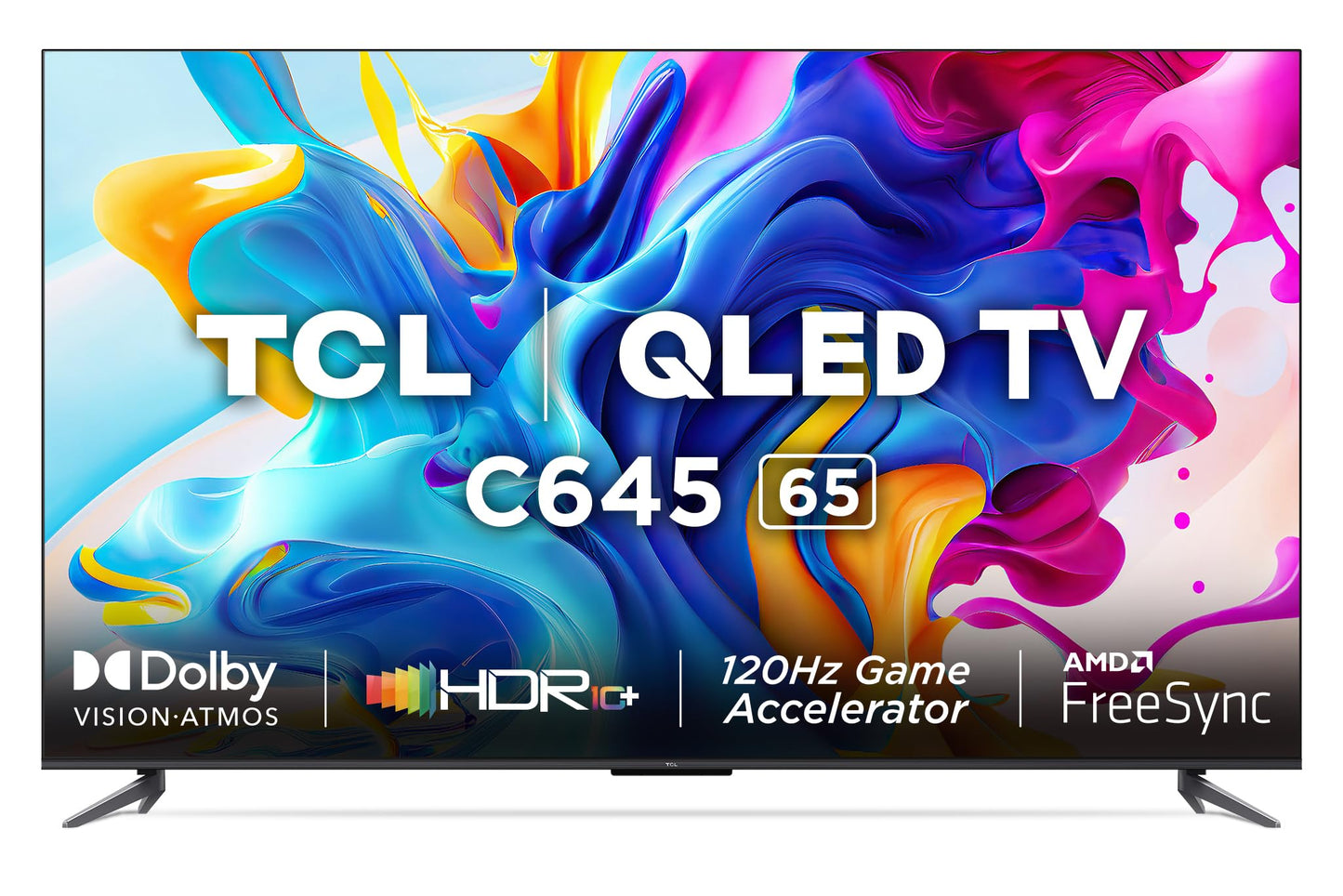 TCL 139 cm (55 inches) 4K Ultra HD Smart QLED Google TV 55C61B (Black)