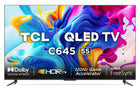 TCL 139 cm (55 inches) 4KUltra HD Smart QLED Google TV 55C645 (Black) 