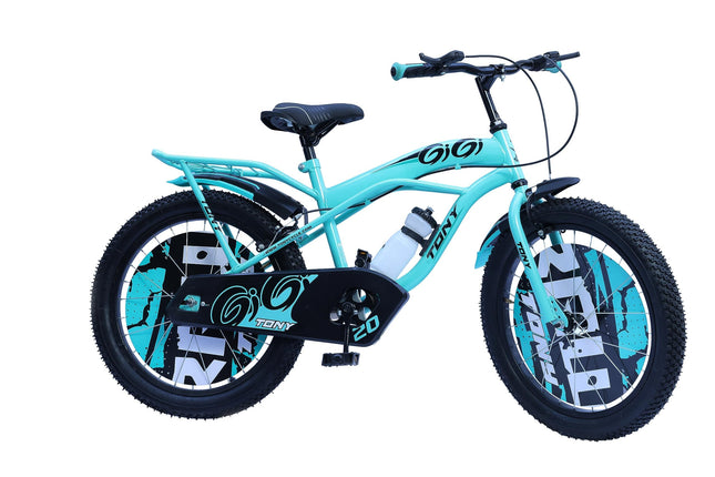 TONY RAW Bicycles Sports BMX Single Speed 20T Cycle for Kids 7 to 10 Years Boys & Girls with Side Stand Sea Green 