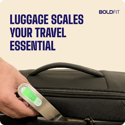 Boldfit Weight Machine For Luggage Weighing Scale, Luggage Weight Machine Weighing Machine For Luggage With LCD Display Luggage Weighing Scale