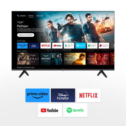 Acer 100 cm (40 inches) I Pro Series Full HD Smart LED Google TV AR40FDIGU2841AT (Black)