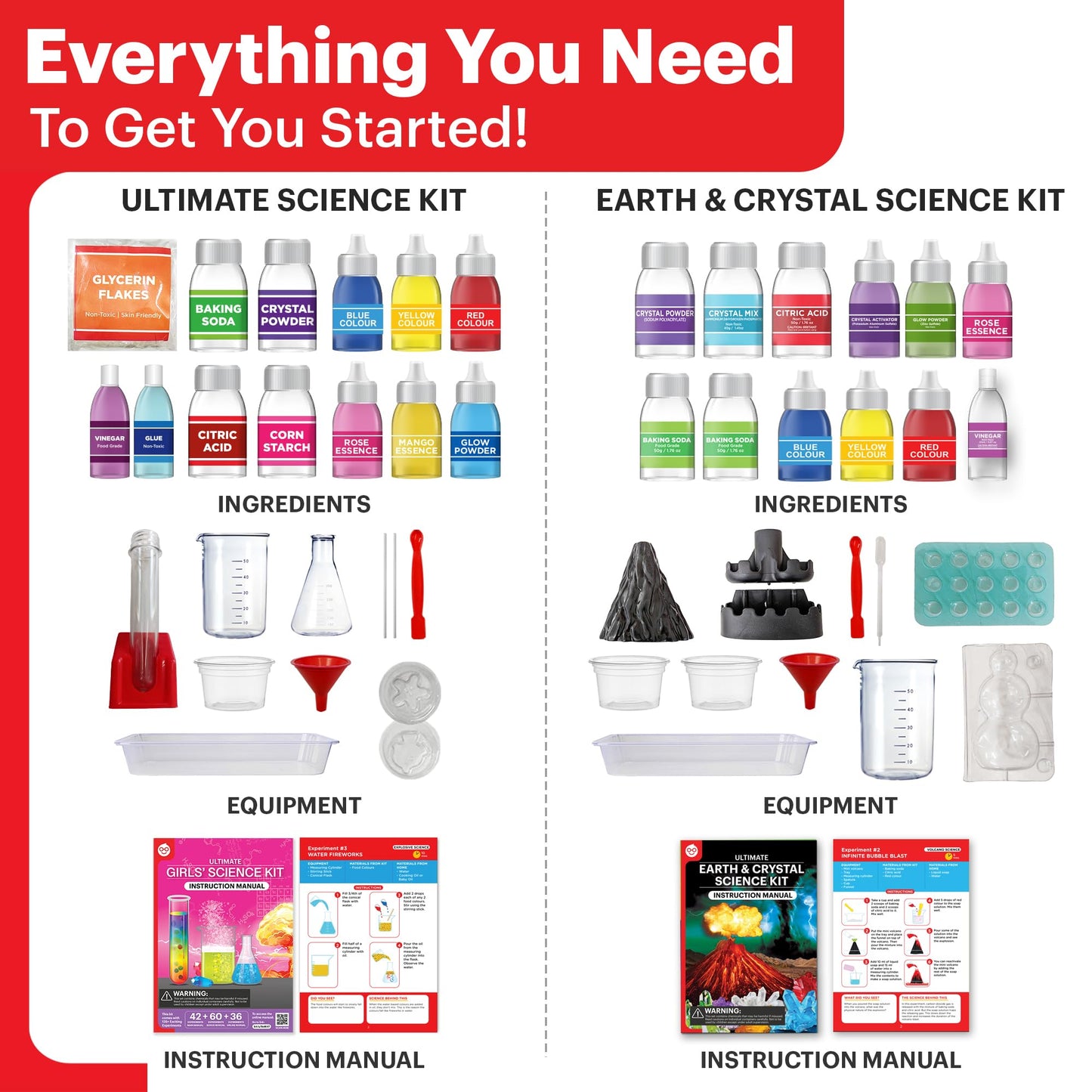 Einstein Box Science Gift Set for Boys & Girls Ages 6-8-10-12-14 Years | Birthday Gifts Ideas for Kids | STEM Learning Toys for 6,7,8,9,10,11,12,13,14-Year-Olds | 2-in-1 Learning Set |