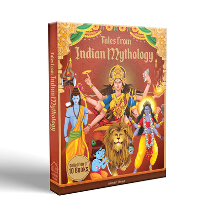 Tales from Indian Mythology [Collection of 10 Books] - Age: 6+ | Beautifully Illustrated Story Books For Kids/Children | Cultural and Traditional Stories from Ancient India |Books Included: Ganesha| Vishnu | Shiva | Durga | Krishna | Hanuman | Arjuna |Dev