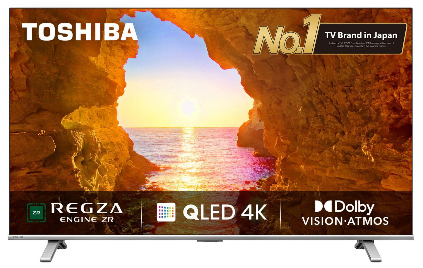 TOSHIBA 108 cm (43 inches) C450ME Series 4K Ultra HD Smart QLED TV 43C450ME (Silver)