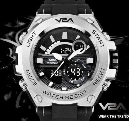 V2A Chronograph Analogue and Digital Sports Watch for Men | Watch for Men | Wrist Watch for Men | Mens Watch | Watch