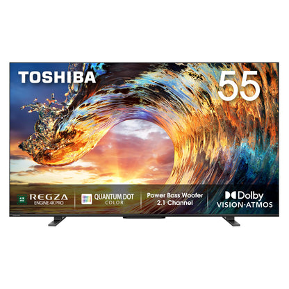 TOSHIBA 108 cm (43 inches) C450ME Series 4K Ultra HD Smart QLED TV 43C450ME (Silver)