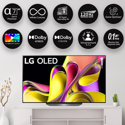 LG 139 cm (55 inches) 4K Ultra HD Smart OLED TV 55B2PSA (Black)