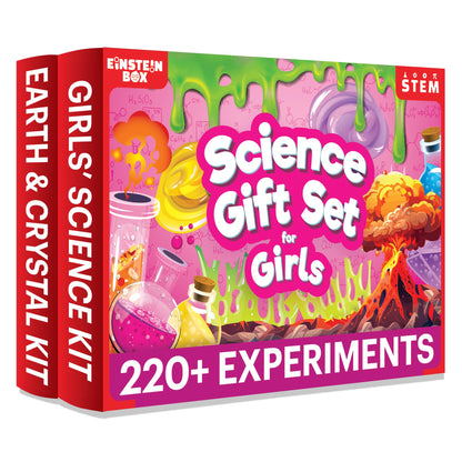 Einstein Box Science Gift Set for Boys & Girls Ages 6-8-10-12-14 Years | Birthday Gifts Ideas for Kids | STEM Learning Toys for 6,7,8,9,10,11,12,13,14-Year-Olds | 2-in-1 Learning Set |