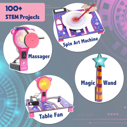 Butterfly EduFields 30In1 Science Project Kit | Birthday Gift For Boys Girls Ages 8 10 12 14 Years | 30+ Electricity Magnetism Diy Stem Projects | Educational Learning Stem Toys For 8 To 12 Year Olds