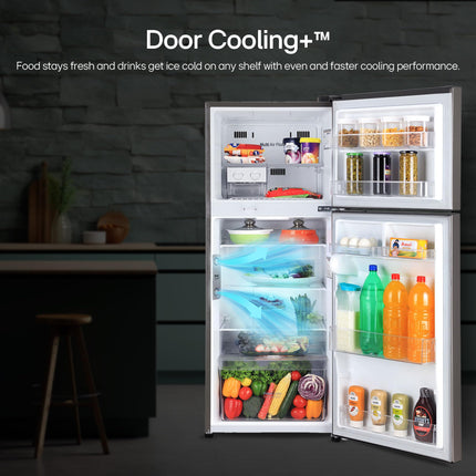 LG 242 L 3 Star Smart Inverter Frost-Free Double Door Refrigerator (GL-I292RPZX, Shiny Steel, Door Cooling+) 