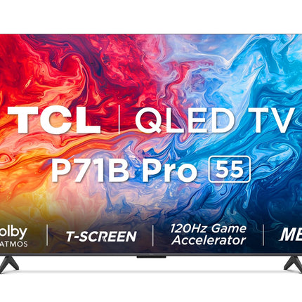 TCL 139 cm (55 inches) 4K Ultra HD Smart QLED Google TV 55P71B Pro (Black) 