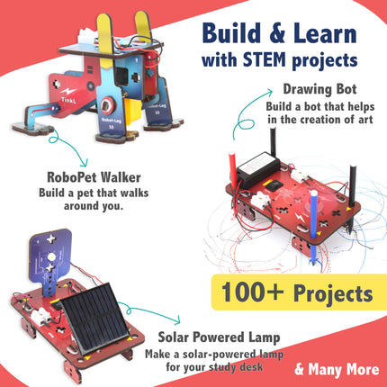 ButterflyEdufields 20+ Science Experiment Kit | Birthday Gift for Boys Girls Ages 6 7 8 10 12 Years | DIY STEM Projects Educational Learning Toys for 6-12 Year Olds | Build 20+ Motor Machines