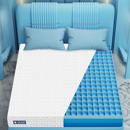 The Sleep Company SmartGRID Ortho Mattress | Japanese Patented Technology | AIHA Certified | Medium Firm Orthopedic Mattress for Back Pain Relief | 10 Years Warranty | King Size 78x72x6