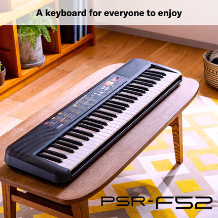 YAMAHA Psr-F52 Portable Keyboard With 61 Keys