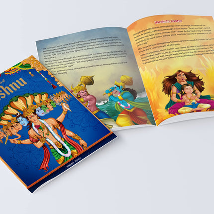 Tales from Indian Mythology [Collection of 10 Books] - Age: 6+ | Beautifully Illustrated Story Books For Kids/Children | Cultural and Traditional Stories from Ancient India |Books Included: Ganesha| Vishnu | Shiva | Durga | Krishna | Hanuman | Arjuna |Dev